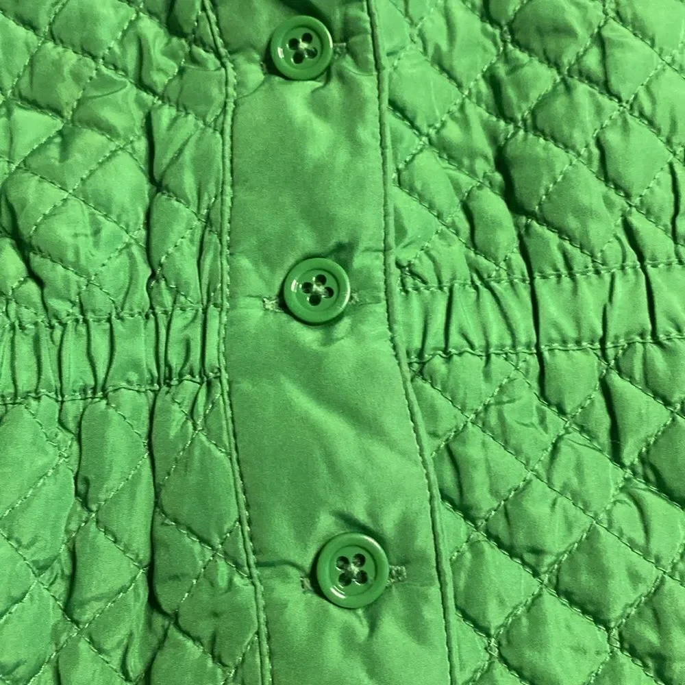 GYMBOREE Quilted Puffer Vest Faux Fur Hood